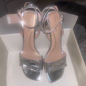 Cole Haan Women's Metallic Silver Heels